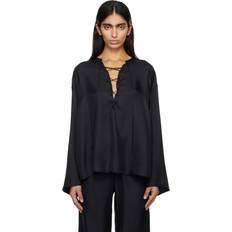 LouLou Studio Black Zamia Blouse Black