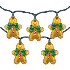 Northlight Verlichting Northlight 10ct Gingerbread Man Christmas Lights