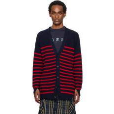 Men Cardigans Marni Navy Stripe IT