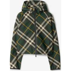 Burberry Women Jackets Burberry Cropped Check Lightweight Jacket