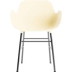 Normann Copenhagen Form Spisestol,Krom,Cream Køkkenstol