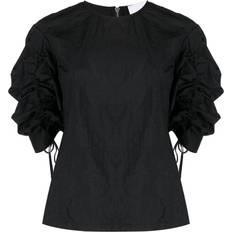 Polyurethane Tops Erika Cavallini ERIKA CAVALLINI Cotton Blouse Black