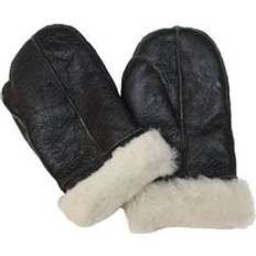 Brown - Unisex Gloves & Mittens Infinity Leather Infinity Leather unisex sheepskin mittens Brown