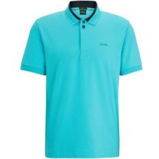 HUGO BOSS Polo Shirts HUGO BOSS Men's 3D-Stripe Collar Polo Shirt Open Green Open Green