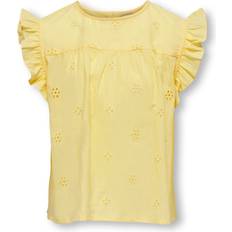 Gul T-shirts Kids Only Regular Fit O-hals Top