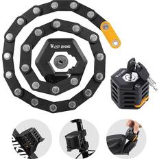 West Biking Foldable Alloy Bike Lock