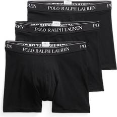 Herre - Polo Undertøy Polo Ralph Lauren Stretch-Cotton Boxer Brief 3-Pack Sort