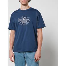 New Balance T-shirts New Balance Athletics Archive Graphic Cotton T-Shirt Blue