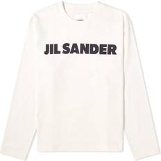 Beige - Women T-shirts Jil Sander Logo Sweatshirt - White