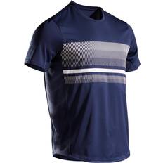 Blue - Tennis T-shirts ARTENGO Decathlon Short-Sleeved Tennis T-Shirt Essential Navy