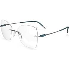 Silhouette Purist 5561 7110 Blue Size Free Lenses HSA/FSA Insurance Blue Light Block Available