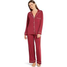 Nylon - Women Pajamas eberjey Gisele PJ Set Sangria/Ivory 1 Women's Pajama Sets Red