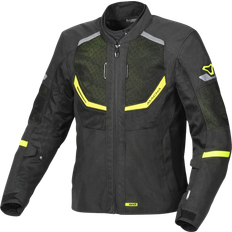 Dame Motorcykeljakker Macna MC-Jakke Tondo - Sort/Neongul Dame