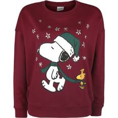 Julesweaters - Rød Sweatere Peanuts Christmas Jumper Snoopy Snow till Damer rød