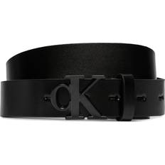 Recycled Fabric - Women Belts Calvin Klein Round Mono Belt - Black