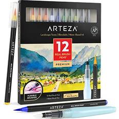 Arteza Real Brush Pens Landscape Tones 12 Pack