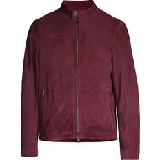 Herre - Mokkajakker Michael Kors MK Suede Racer Jacket Cordovan