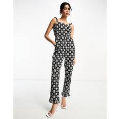 Dame Jumpsuits & Overaller Never Fully Dressed Never Fully Dressed broderie jumpsuit in monochrome print-Black1O