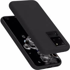 Cadorabo LIQUID SCHWARZ, Samsung Galaxy S20 ULTRA Case for Samsung Galaxy S20 ULTRA Cover Protection TPU Silicone Gel Black