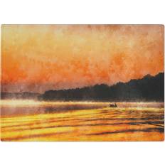 Orange Chopping Boards East Urban Home Tempered Glass an Sunset Chopping Board