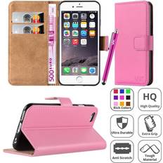 Apple iPhone 6/6S Wallet Cases iCatchy Baby Pink For iphone 6 6S Flip Wallet Leather Case Cover