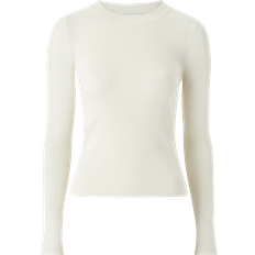 Esprit Dam Tröjor Esprit Tröja Rib Mix Sweater Grå