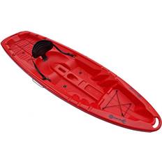 Ocean Blue Red, Kayak With 2.12M Paddle Rigid Sit On Top Kayak 2.5M Single Person Man