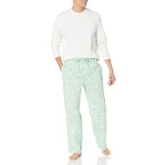 Flannel Underwear Amazon Essentials Men's Flannel Pajama Set Available in Big & Tall Ivory Forest Animals