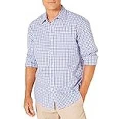 Regular-Fit Long-Sleeve Casual Poplin Shirt - B