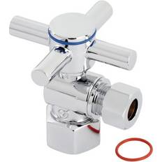 Plumbing Kingston Brass CC43101DX 1/2 FIP x 3/8 OD Comp Quarter-Turn Angle Stop Valve Polished Chrome