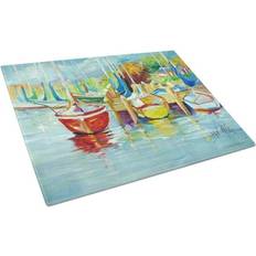 Caroline's Treasures On the Dock Sailboat Chopping Board