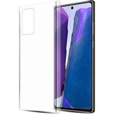 VOLL TRANSPARENT, Samsung Galaxy NOTE 20 Case for Samsung Galaxy NOTE 20 Cover Transparent Protection TPU Silicone Gel White
