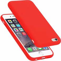 Cadorabo LIQUID ROT, Apple iPhone 6 Case for Apple iPhone 6 6S Cover Protection TPU Silicone Gel Red