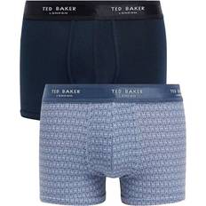 Ted Baker Herenondergoed Ted Baker Thornb 2-Pack Of Mens Cotton Trunks Navy