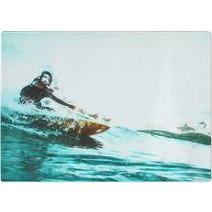 East Urban Home Tempered Glass Surfing Chopping Board