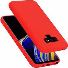 Cadorabo LIQUID ROT, Samsung Galaxy NOTE 9 Case for Samsung Galaxy NOTE 9 Cover Protection TPU Silicone Gel Red