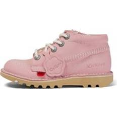 Kickers Hi Zip, Light Pink, Younger Younger Light Pink