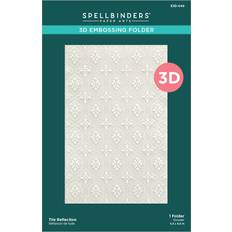 Spellbinders Tile Reflection -Floral Reflection Spellbinders 3D Embossing Folder 5.5"x8.5"