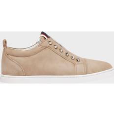 Christian Louboutin Sneakers Fav Fique Vontade aus Veloursleder Beige