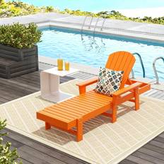 Orange Sun Beds POLYTRENDS Altura Poly Eco-Friendly All Chaise