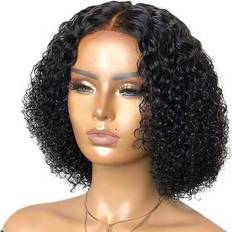Eallc Wave Short Wig, Brazilian Curly Virgin Human