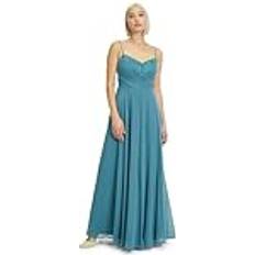 Türkis Kleider Vera Mont Damen Abendkleid Spitze Smoky Teal,34