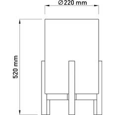Näve 3193 Trä 52 cm Bordslampa