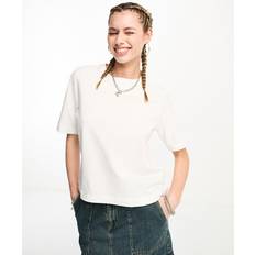 XXXS Överdelar Weekday – Perfect – Vit avslappnad t-shirt-Vit/a