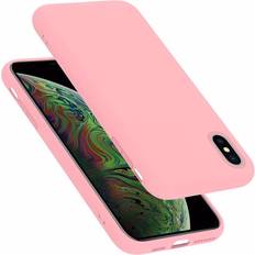 Cadorabo LIQUID PINK, Apple iPhone XS MAX Case for Apple iPhone XS MAX Cover Protection TPU Silicone Gel Pink