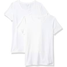 Amazon Essentials Kortärmad T-shirt Med Rund Hals Klassisk Passform - Vit