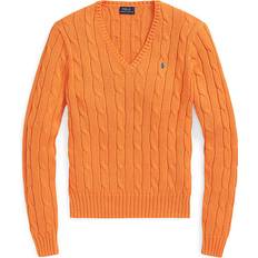 Polo Ralph Lauren Orange Jumpers Polo Ralph Lauren Kimberly Cable Knit Jumper - Orange