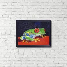 Black Diamond Paintings Wizardi Wizardi Diamond Painting Kit Frog 15.75" x 11.81" MichaelsÂ Multicolor 15.75" x 11.81"