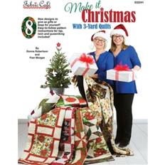 Tissus Caf en Faites de Noël Une Féte Avec Courtepointes 3 m Tres Tissu Blanc
