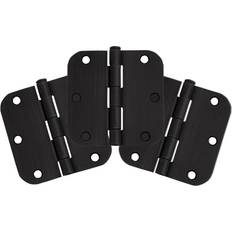 Building Materials Design House Door Hinges for Interior Doors 3-Pack 5/8-inch Radius Door Hardware Matte